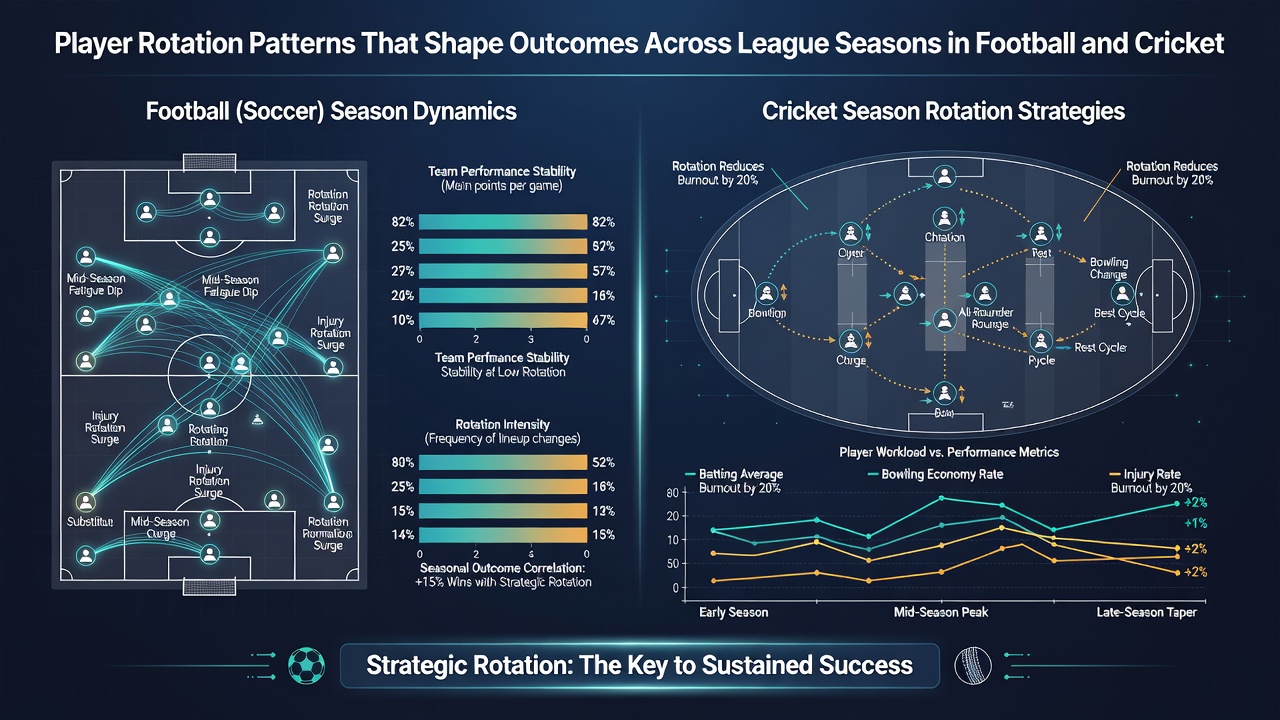 Cricket and football players on adjacent training pitches following structured rotation drills